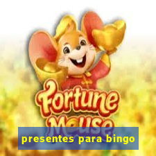 presentes para bingo